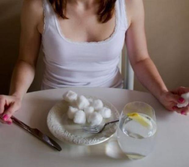 dietas con bolas de algodón